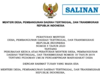 Permendes No 4 Tahun 2023