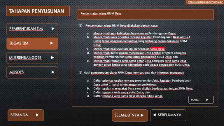 Pencermatan Ulang RPJM Desa