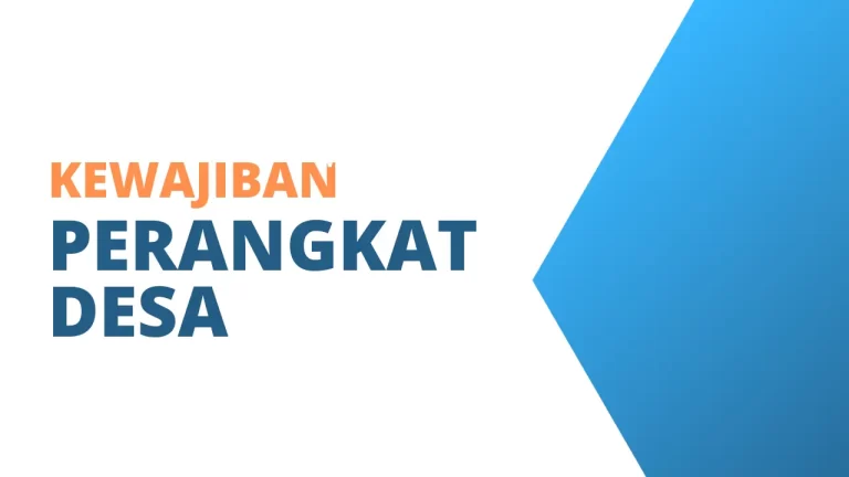 kewajiban perangkat desa