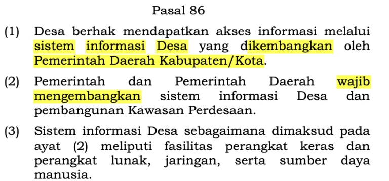 Pemberdayaan Desa melalui Akses Informasi Desa