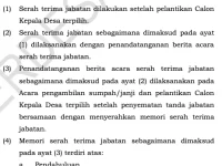 Serah Terima Jabatan Kepala Desa