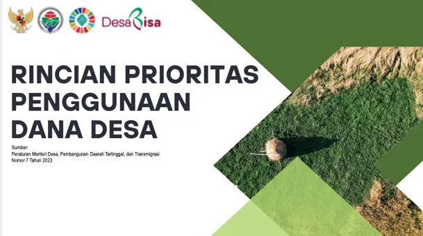 Materi Sosialisasi Rincian Prioritas Dana Desa 2024 - Updesa