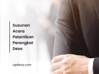 Susunan Acara Pelantikan Perangkat Desa