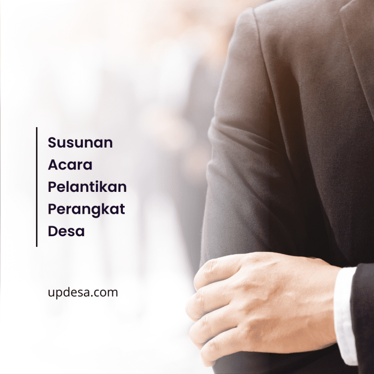 Susunan Acara Pelantikan Perangkat Desa