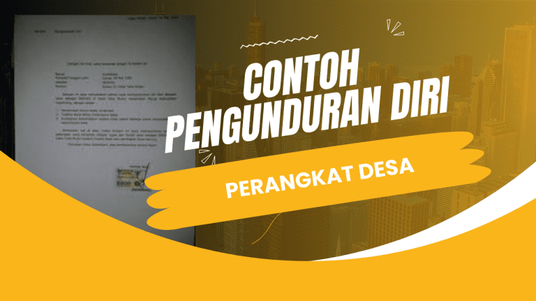 Contoh Surat Pengunduran Diri Perangkat Desa