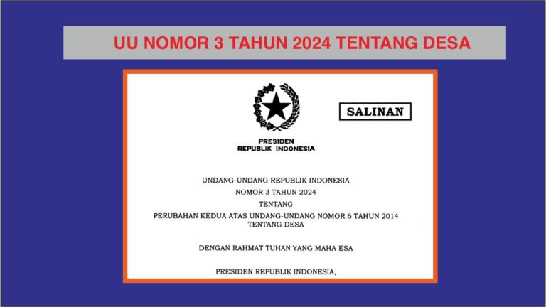 undang-undang nomor 3 tahun 2024