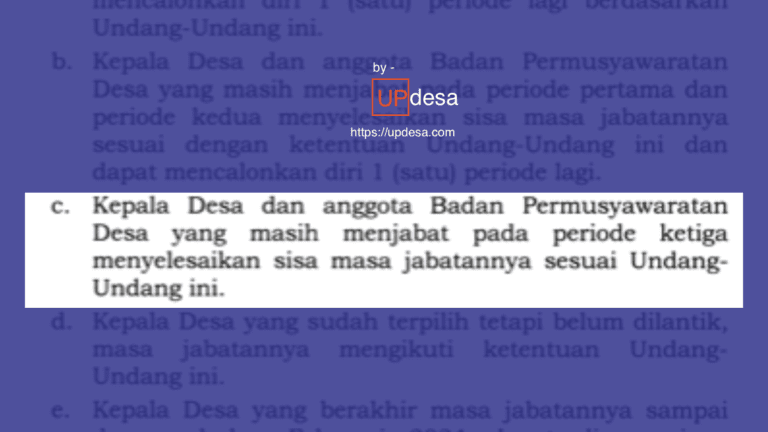 nasib bpd dalam perpanjangan masa jabatannya
