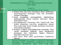 penundaan penyaluran dana desa