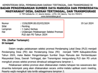 Pengumuman Seleksi Administrasi Pendamping Desa dan Pemanggilan Tes Wawancara dan Dinamika Kelompok
