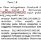 Besaran Dana Desa 2025