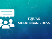 Tujuan Musrenbang Desa