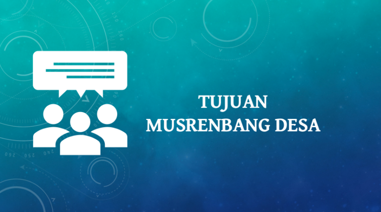 Tujuan Musrenbang Desa