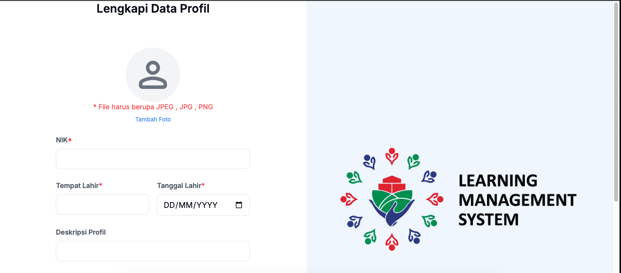 lengkapi data profil