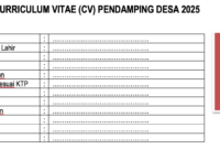 CV Pendamping Desa 2025
