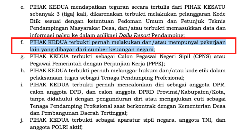 Pendamping Desa Tidak Boleh Rangkap Jabatan