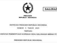 Inpres Nomor 9 Tahun 2025 Inpres Nomor 9 Tahun 2025