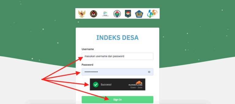 Laman:Jendela Login ke Aplikasi Indeks Desa 2025