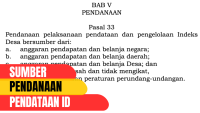 pendanaan indeks desa