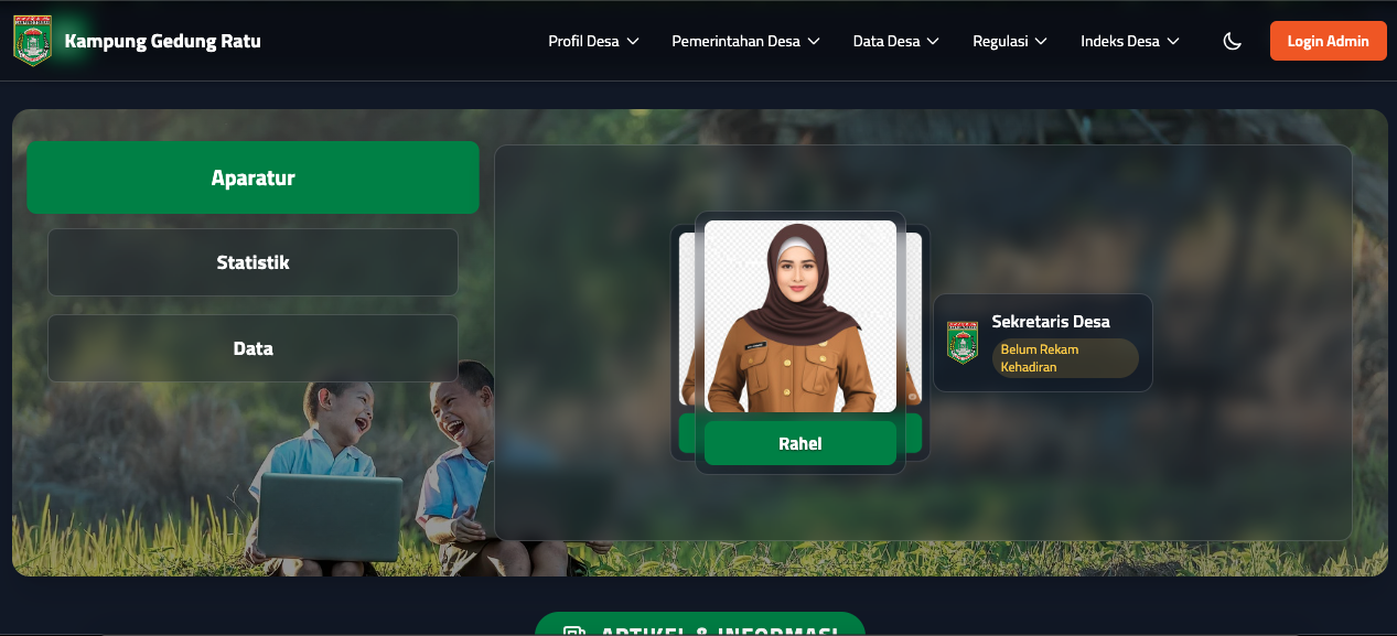 aparatur desa tema bening opensid