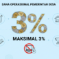 Panduan Dana Operasional Pemerintah Desa 2026 maksimal 3% - Infografis yang boleh dan dilarang