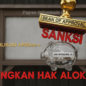 Sanksi bagi pemerintah desa yang tidak publikasi APBDes - ilustrasi stempel SANKSI menghancurkan celengan dana operasional 3%