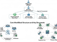 Tupoksi perangkat Desa Diagram struktur organisasi dan alur kerja tugas perangkat desa dalam pengelolaan keuangan desa sesuai Permendagri Nomor 20 Tahun 2018