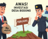 Kartun proses investasi desa legal melalui Musyawarah Desa dan Peraturan Desa