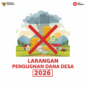 larangan penggunaan dana desa 2026