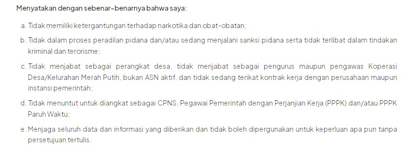 Beberapa larangan BA Kemenkop atau BA KDKMP