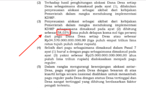 Pengalokasian Dana Desa untuk KDMP