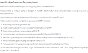 Tugas Business Assistant Kemenkop