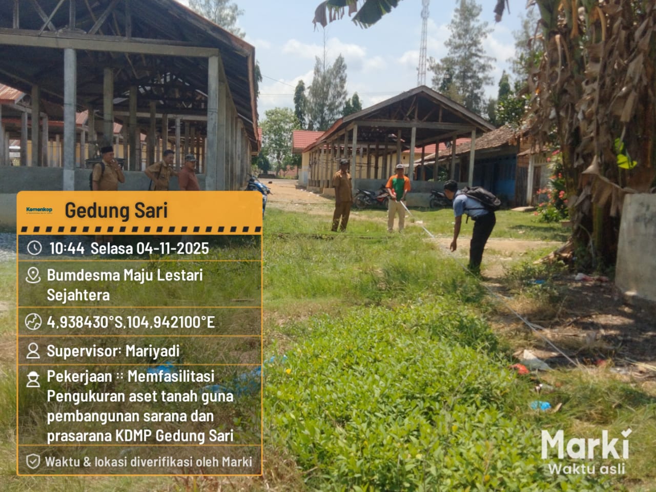 Dokumentasi Fasilitasi Pengukuran Aset Tanah untuk KDMP Gedung Sari (November 2025)