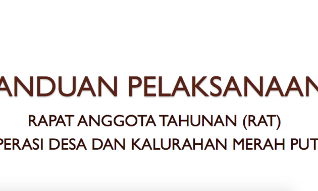 RAT Koperasi Merah Putih