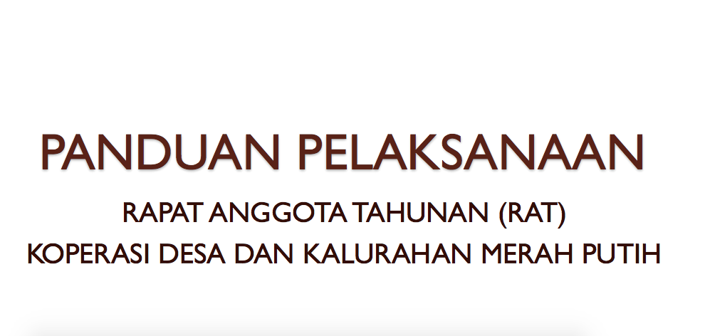 RAT Koperasi Merah Putih