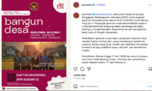 Rekrutmen Nasional Sarjana Penggerak Pembangunan Indonesia